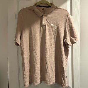 Puma Men's Beige Polo Shirt